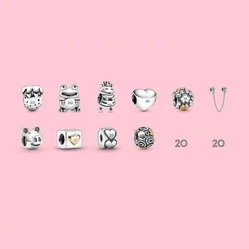 

Kakany 2020 New Limited Edition 20th Anni Versary Frog Strawberry Bee Love Commemorative Charm Suitable For Bracelet Diy Jewelry