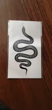 Temporary-Tattoo-Sticker Flash-Tatoo Snake Girl Waterproof Personality Black for Women