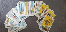 Cartas de tarot rider para adivinación, uso personal, cubierta de tarot, versión completa en inglés, gran oferta