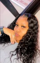 Peluca Frontal de encaje con ondas al agua, cabello humano Sdamey 13 × 360 × 6, encaje rizado profundo, Frontal, brasileña, 28, 30, 40 pulgadas, 4x4, cierre, 4/13