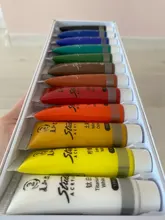 Pintura acrílica profesional de 12/24 colores 15ml tubos pintura de dibujo pigmento cuadro de pared pintado a mano para artista DIY