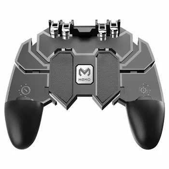 

AK66 PUBG Game Controller Gamepad Joystick Six Fingers Metal Trigger Button Free Fast Fire Shoot PUBG Gamepad For Mobile Phone