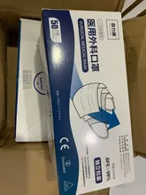 Mascarilla Médica Quirúrgica desechable para adultos, máscara no tejida con filtro, protectora de 3 capas, color negro