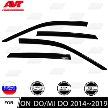 

Window deflectors for Datsun On-Do/Mi-Do 2014~2019 car styling wind deflector guard auto vent visor rain guards cover decoration