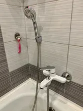 Bathtub Faucet Shower-Set Waterfall Accoona Classic Brass Lacquered A6366 Colorful