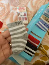 Calcetines tobilleros de algodón para recién nacidos, 7 pares, suaves, transpirables, de 0 a 6M