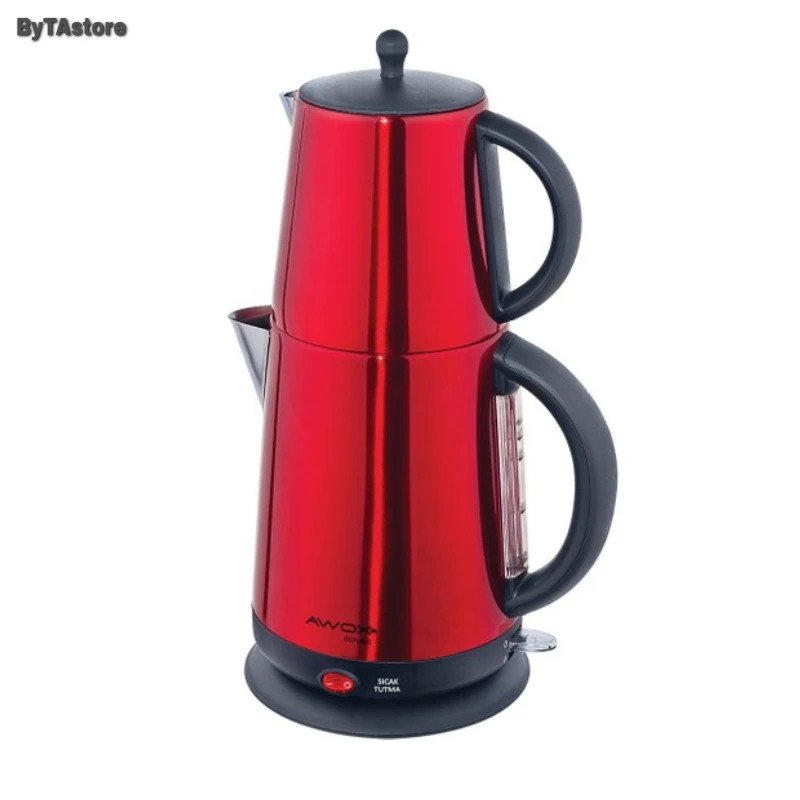 

New ! Stainless Turkish Tea Maker Automatic Ergonomic Fireproof Electric Machine Tea Pot With Hidden Resistance-FREE SHIPPING