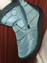 Rimocy-Botas de nieve impermeables de felpa gruesa para mujer, botines de plataforma antideslizantes de talla grande 43, zapatos acolchados de algodón para invierno