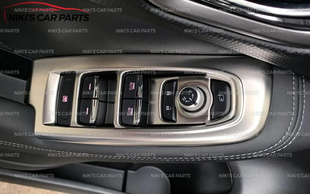 Накладки на блок управления окнами для Subaru Forester-нержавеющая сталь 1 комплект/4 шт. формовочные украшения для стайлинга автомобилей
