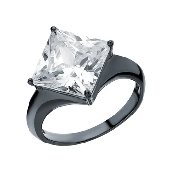 

Silver ring with cubic zirconia sunlight sample 925