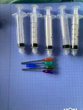 5Pcs 5ml Syringe Crimp Sealed Blunt Chemical Needle Tips For Liquid Glue Oil Ink