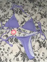 Tankini Swimsuits Bandage Bathing-Suit Swimwear Women Brazilian-Set Two-Pieces Blue Purple