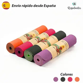 

Gift, TPE non-slip yoga mat, Yoga double layer 6mm, pilates sports mat, gym mats