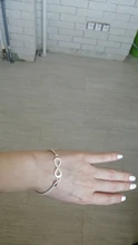 Pulsera Infinity con diamantes de imitación para hombre y mujer, joyería