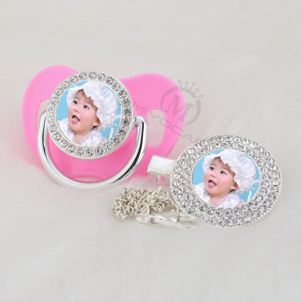 custom pacifiers with rhinestones