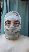 Pasamontañas de camuflaje táctico, máscara facial CS completa, juego de guerra, caza del ejército, deportes de ciclismo, casco con forro, militar, Multicam, CP, bufanda