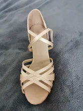 WUXIJIAO-Zapatos de baile de satén con diamantes de imitación para mujer, baile latino, suela suave, para salsa, tacón de 5 a 10cm