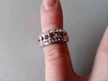 Anillo de Plata de Ley 925 de lujo para mujeres y niñas con incrustaciones de cristal redondo y colorido para fiestas de club nocturno joyería de moda