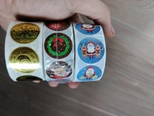 Stickers Box-Labels-Decorations Candy-Bag Merry-Christmas New-Year Elk 500pcs