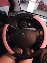 Protector para volante de coche 38CM de microfibra de cuero de la PU funda de volante para mujeres 15 pulgadas cubierta de volante para golf/bmw funda volante coche capas volantes de carro cubre volante auto cubre vola