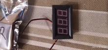 AC 70-500V 0,56 LED Digital del voltímetro del medidor de voltaje de voltios de instrumento herramienta 2 cables rojo verde azul pantalla 110V 220V de 0,56 pulgadas