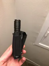 Caza táctico MOLLE bolsa de una sola revista abierto elástico revista titular de la bolsa de herramientas para la mayoría de las armas