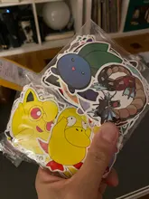 Juguete de Pokémon para niños, 50 / 100 Uds., a prueba de agua, pegatinas mezcladas, scooter, bicicleta, teléfono móvil, bolsa de viaje para ordenador portátil, grafiti divertido