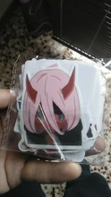 Pegatinas de Anime Darling in the Fanxx Zero Two 02 para ordenador portátil, equipaje, Maleta de motocicleta, monopatín, pegatinas de PVC, 50 Uds.