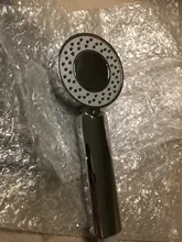 Cabezal de ducha de doble cara, regadera de doble función, ahorro de agua, redondo, ABS, cromado, de mano de alta presión