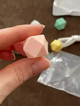 Mabomasticar-Cuentas de dentición hexagonales de 17mm, 10 Uds., grado alimenticio, sin BPA, cuentas de silicona suave, mordedores de bebé, joyería para chupete