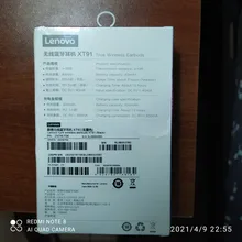 Lenovo-auriculares estéreo XT91 auriculares inalámbricos con Bluetooth para videojuegos, cascos TWS con reducción de ruido y micrófono, Control IA