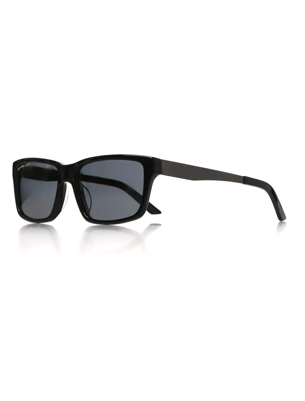 

Unisex sunglasses blu bms06 02 56 bone black organic square square 56-17-135 tiny