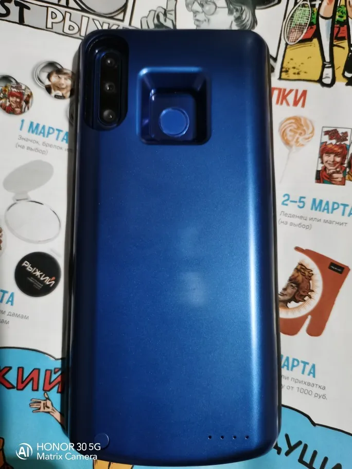 Отзыв о товаре Чехол-зарядное устройство для Huawei Honor 20i, 10i, P Smart Plus 2019, тонкий, противоударный от пользователя V***v