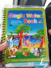 Libro de colorear reutilizable con 6 tipos de juguetes para niños, libro de dibujo de agua mágica, sensorial, Educación Temprana, juguetes para niños, regalo de cumpleaños