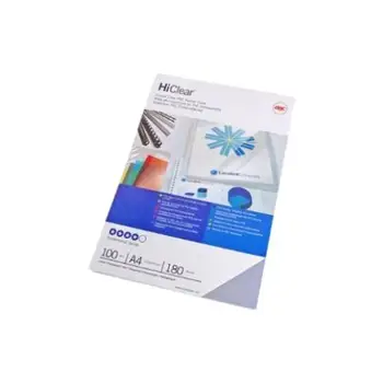 

100 covers hi-clear 180mic a4 transparent neutroGBC6.11