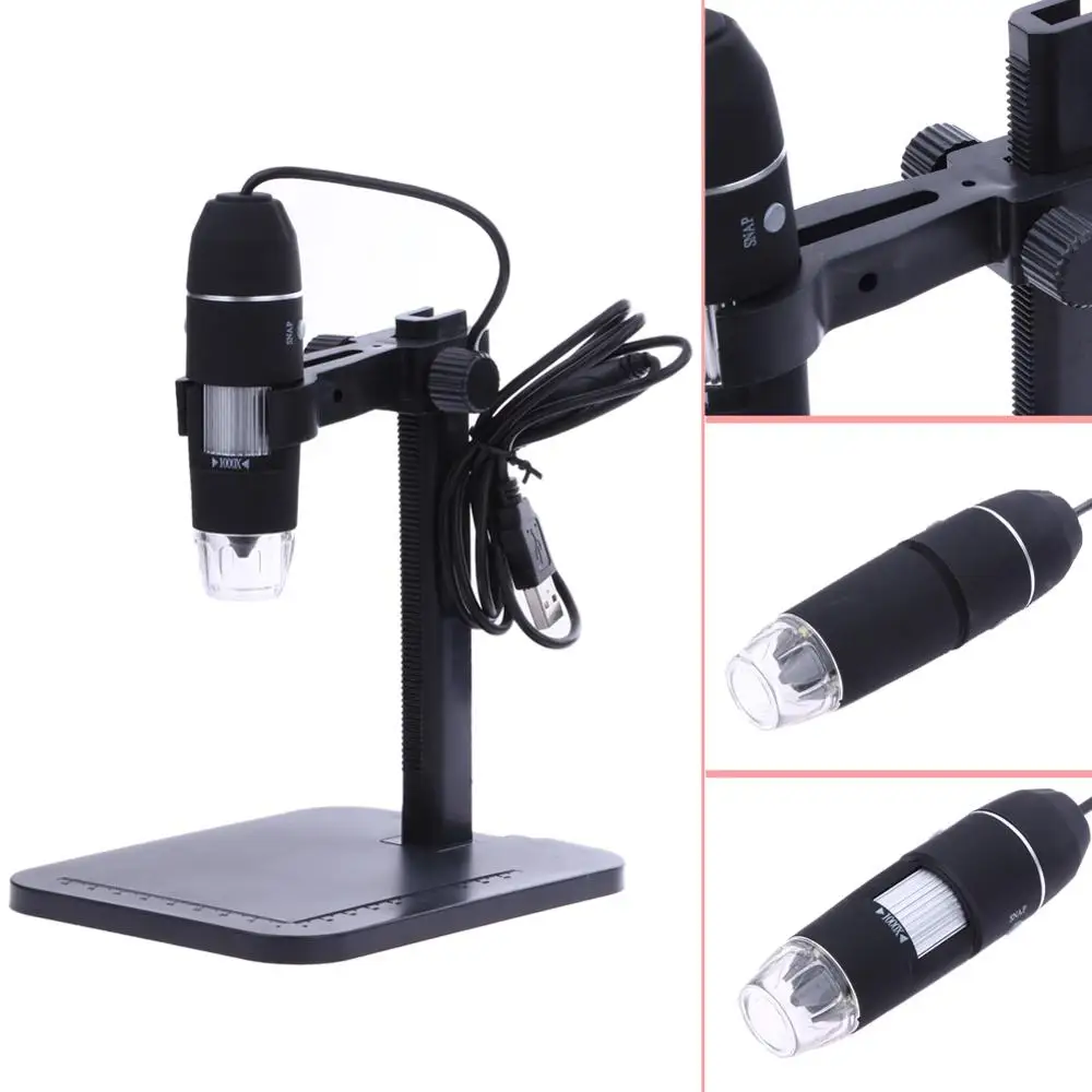 Цифровой USB-микроскоп профессиональный электронный микроскоп с увеличением 1000X