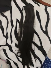 MANWEI-Extensiones de cabello para dama, extensor de pelo sintético de 24, de coleta natural largas y lisas, 60g por pieza, no teñible