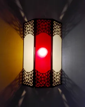 

Wall Aluminum AND Glass Moroccan Craft Morocco Ethnic 1057