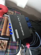 Interruptor VGA para proyector de monitor, 4 puertos, VGA, SVGA, vídeo, 4x1, amplificador de señal HD, divisor de pantalla ancha, 1 en 4 salidas