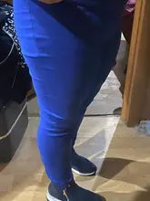 Womens Pants Elastic-Trousers High-Waist Plus-Size Fashion Skinny Winter Fit Lady S-6xl15-Colors