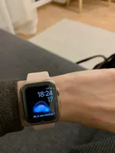 Funda protectora para Apple Watch 5, 4, 3, banda de 44mm, 40mm, 42mm y 38mm, Protector de pantalla de silicona, Protector de pantalla