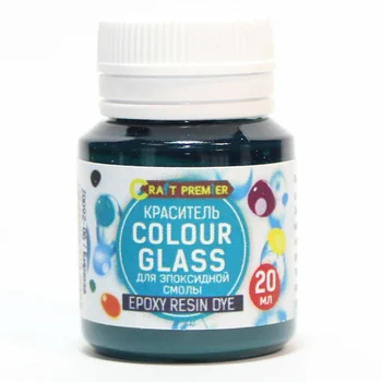 

Colour glass dye for epoxy resin, "сraft Premier", 20 ml, color: Turquoise