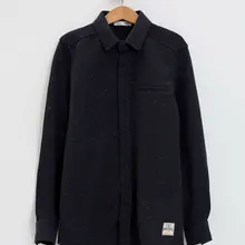 DeFacto/новая рубашка с длинными рукавами для мальчиков детские модные повседневные осенние рубашки для мальчиков черного цвета, L0863A619WN