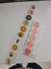 Papel de etiqueta bonito rosa/cada pegatina sellada, paquete de decoración de regalo de Navidad