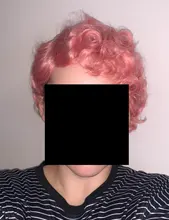 BUQI-peluca sintética rizada para mujeres negras, pelo corto Retro con ondas en los dedos, rojo, rosa, dorado, verde, negro, para fiesta de Cosplay, 1920s