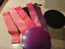 Discos deslizantes para hacer ejercicio con banda de resistencia, discos de entrenamiento Fitness, Yoga, hogar, equipo expansor de HipTrainer elástico, 2 uds.