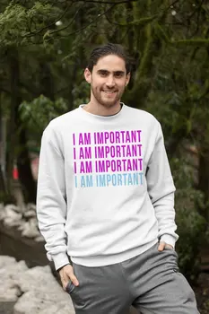 

Angemiel Wear Im Important Ben Treated Men Sweatshirts