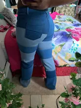 Iamhotty-Vaqueros rectos de retales para mujer, ropa de calle desgastada Vintage de cintura alta para novios, Mom y2k, 2020