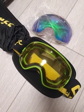 Nueva lente doble brillante de la marca COPOZZ para gafas de esquí del modelo GOG-201 aumentar el brillo noche nublada para usar (solo lente)