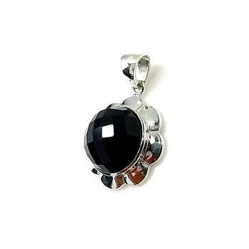 

Pendant Silver Law 24mm 925m. Onyx Stone spherical [AA7991]